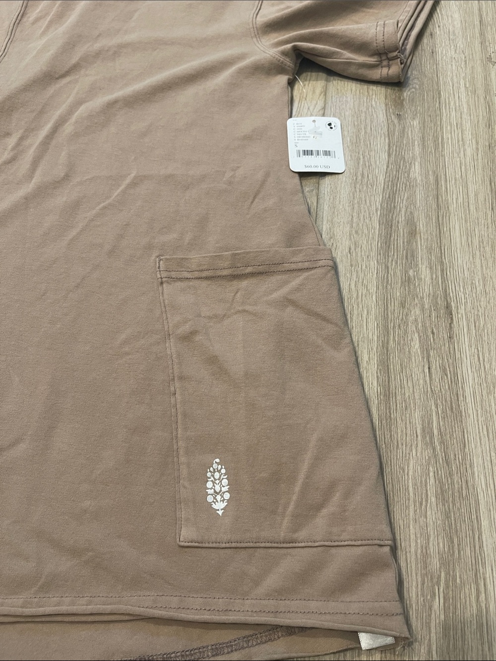 NWT Free People FP Movement Hot Shot Tee Romper Mocha Latte Sz S - Picture 8 of 16